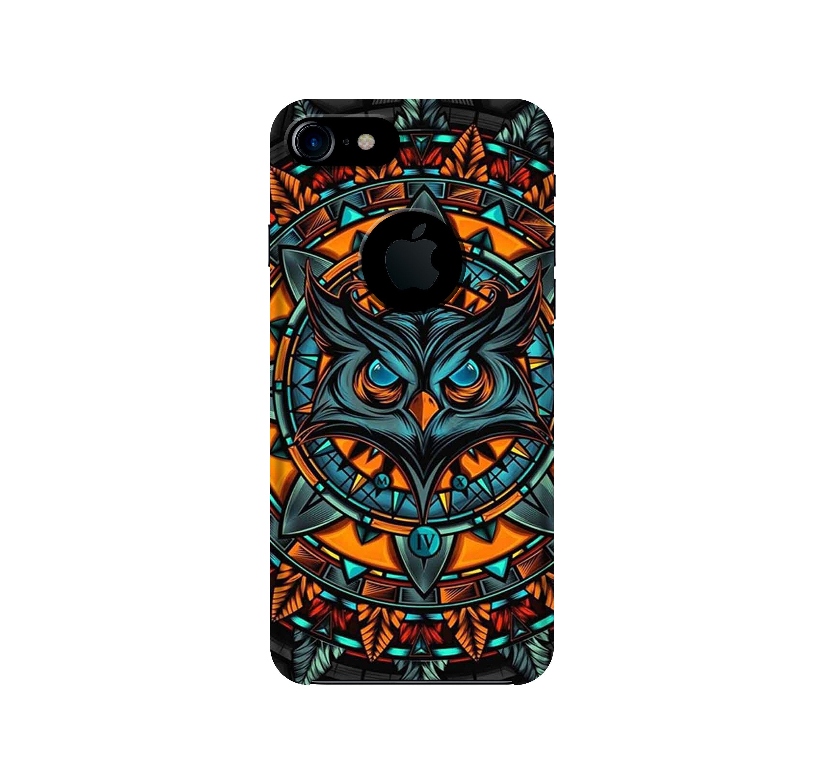 Owl Mobile Back Case for iPhone 7 Logo Cut (Design - 360)
