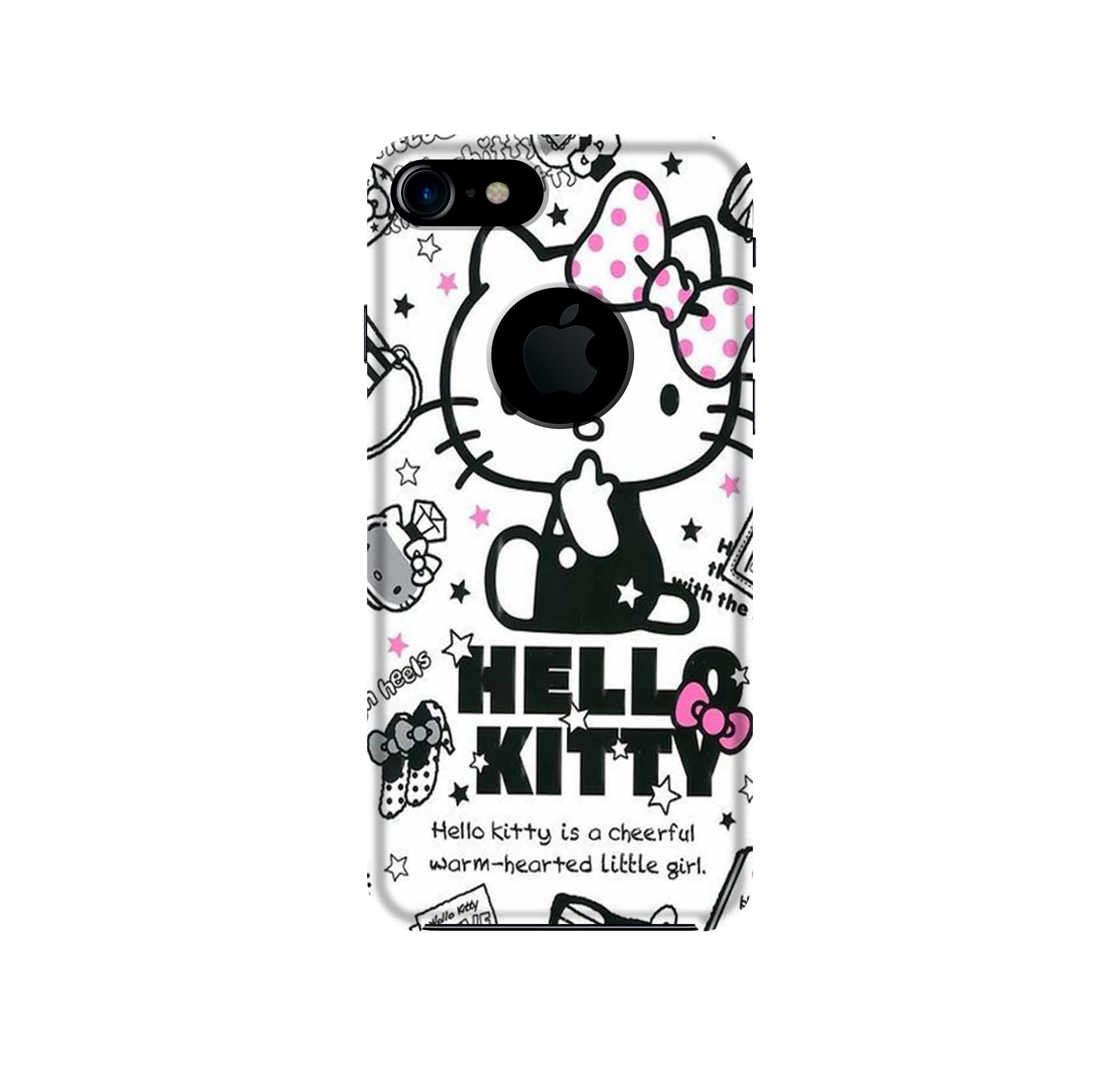 Hello Kitty Mobile Back Case for iPhone 7 Logo Cut (Design - 361)