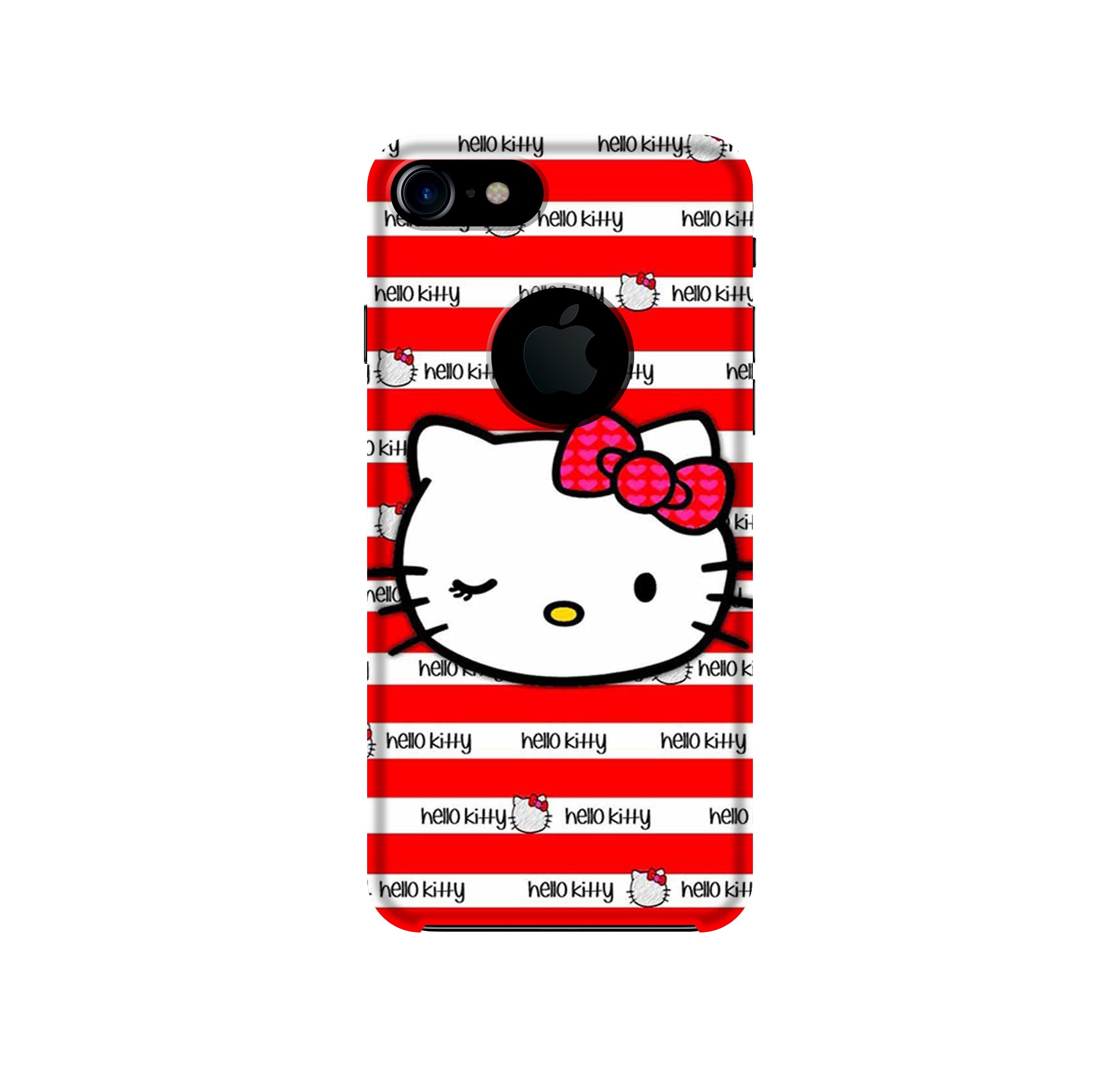 Hello Kitty Mobile Back Case for iPhone 7 Logo Cut (Design - 364)