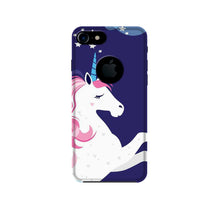 Unicorn Mobile Back Case for iPhone 7 Logo Cut (Design - 365)