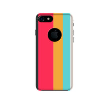 Color Pattern Mobile Back Case for iPhone 7 Logo Cut (Design - 369)