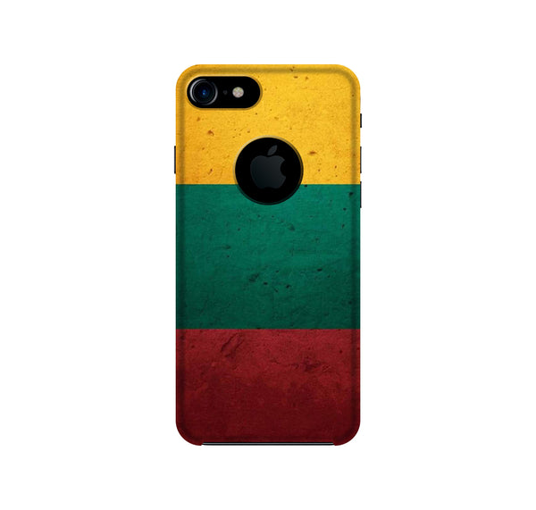 Color Pattern Mobile Back Case for iPhone 7 Logo Cut (Design - 374)