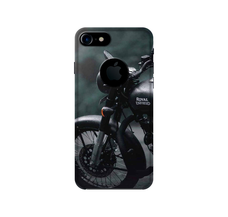 Royal Enfield Mobile Back Case for iPhone 7 Logo Cut (Design - 380)
