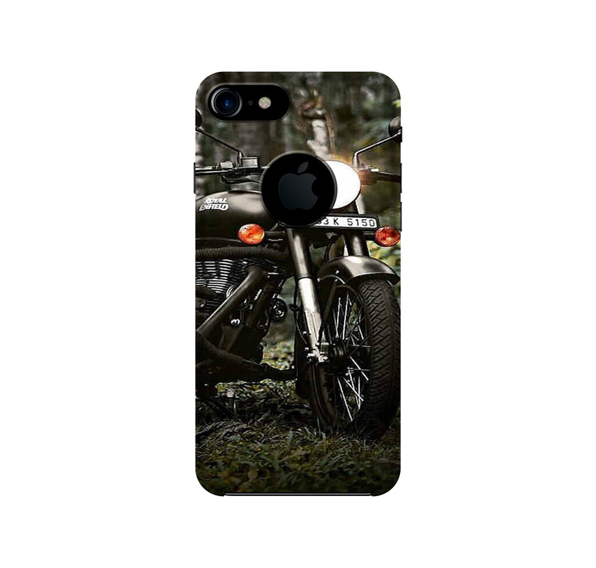 Royal Enfield Mobile Back Case for iPhone 7 Logo Cut (Design - 384)