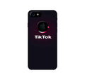 Tiktok Mobile Back Case for iPhone 7 Logo Cut (Design - 396)
