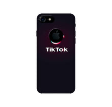 Tiktok Mobile Back Case for iPhone 7 Logo Cut (Design - 396)