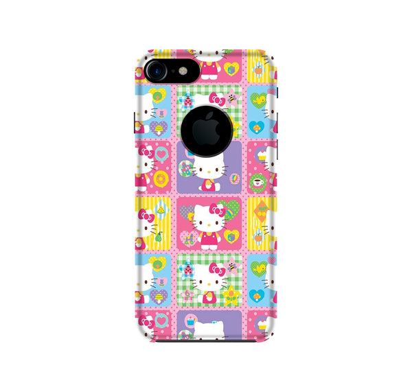 Kitty Mobile Back Case for iPhone 7 Logo Cut (Design - 400)