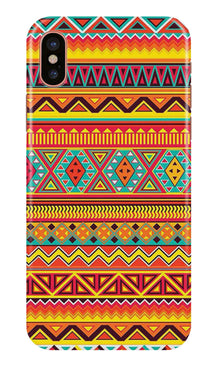 Zigzag line pattern Mobile Back Case for iPhone X (Design - 4)