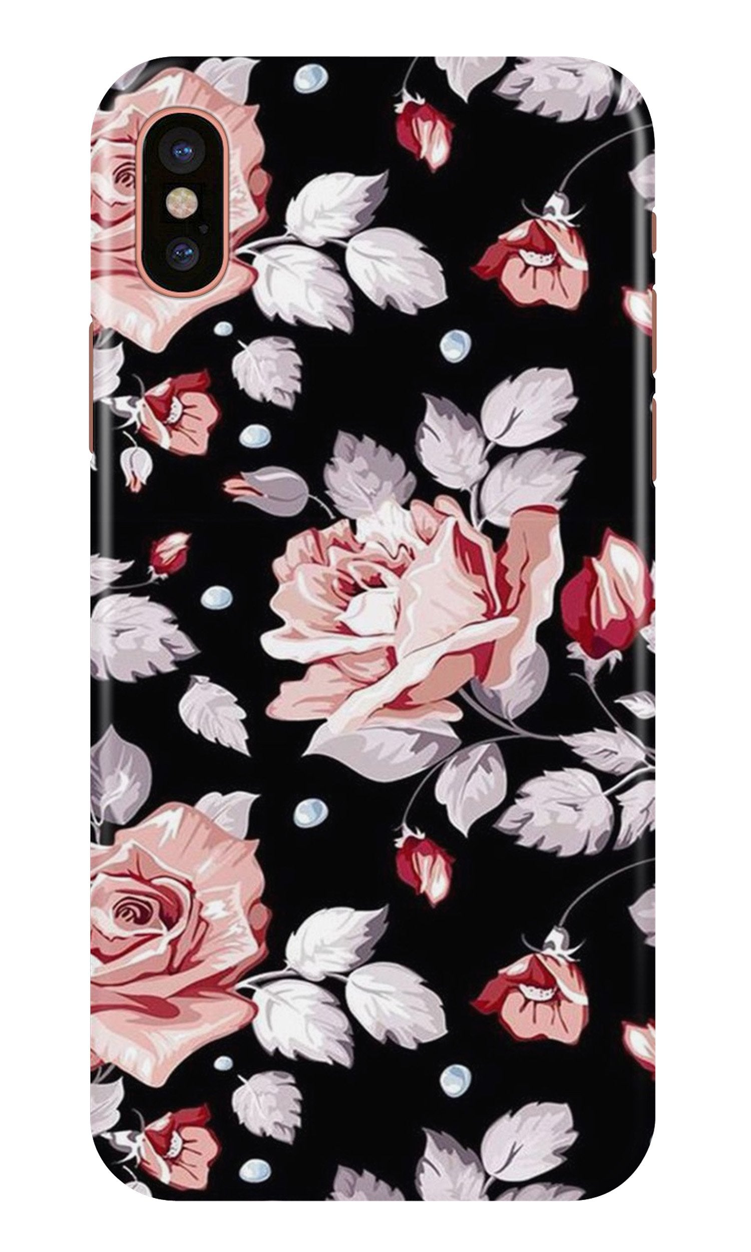 Pink rose Case for iPhone X