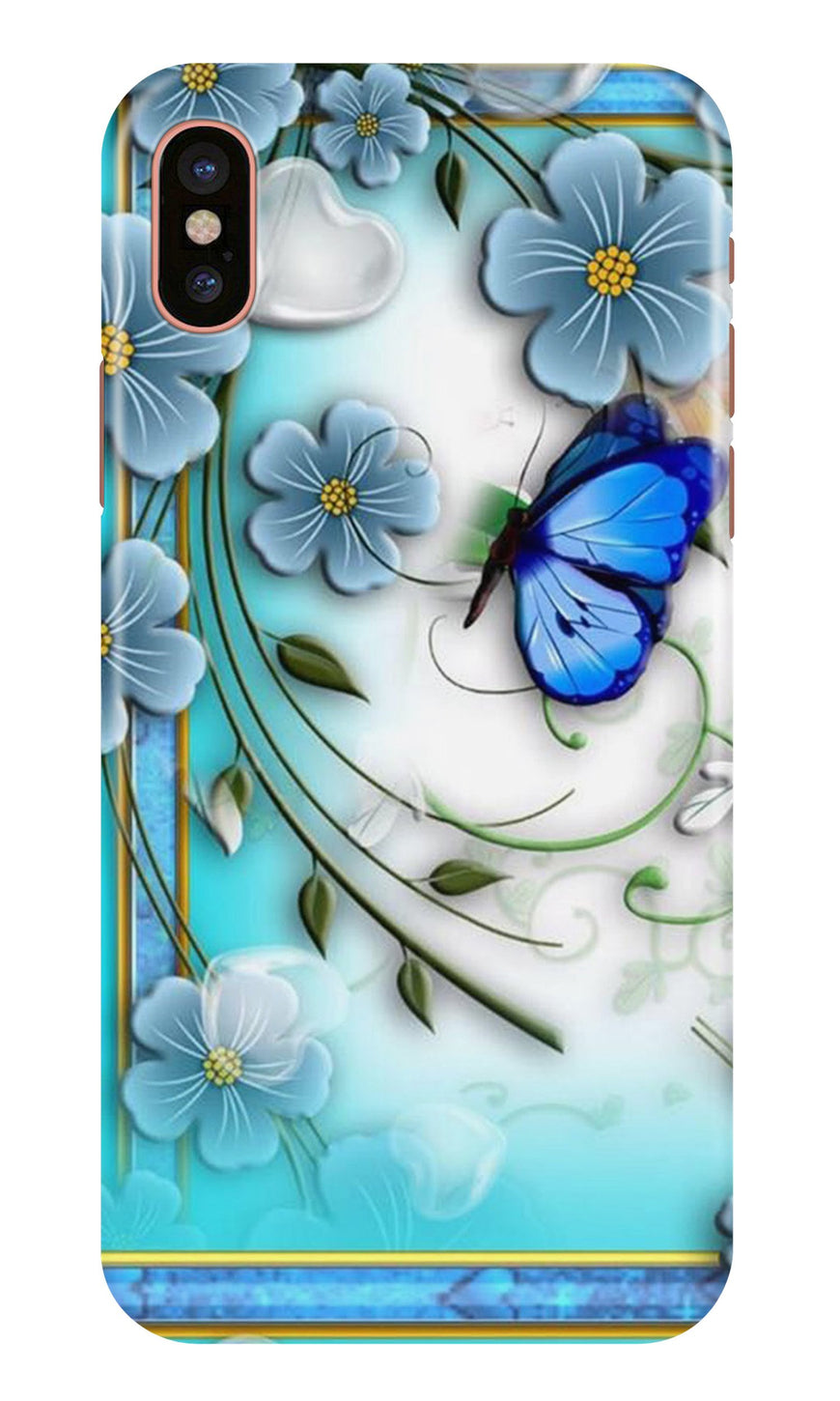 Blue Butterfly Case for iPhone X