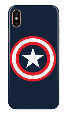 Captain America Mobile Back Case for iPhone X (Design - 42)
