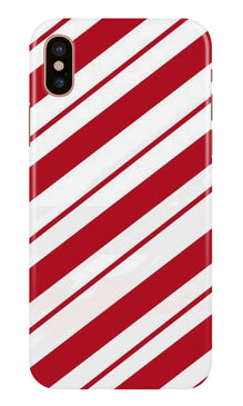 Red White Mobile Back Case for iPhone X (Design - 44)