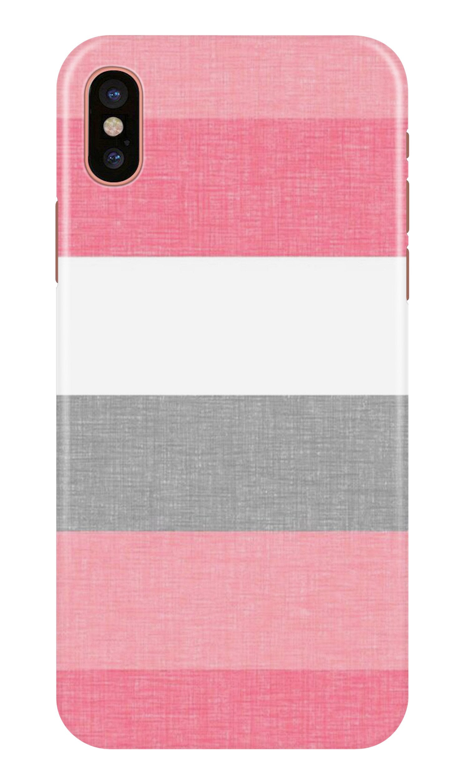 Pink white pattern Case for iPhone X