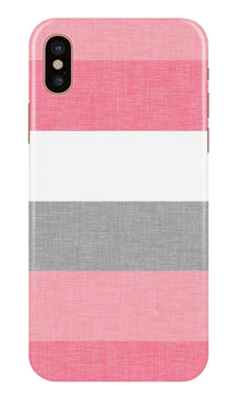 Pink white pattern Mobile Back Case for iPhone X (Design - 55)