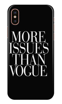 More Issues than Vague Mobile Back Case for iPhone X (Design - 74)