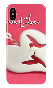Just love Mobile Back Case for iPhone X (Design - 88)