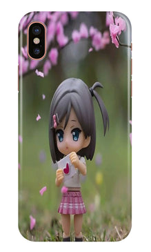 Cute Girl Mobile Back Case for iPhone X (Design - 92)