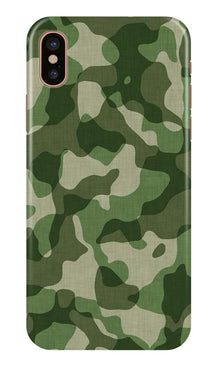 Army Camouflage Mobile Back Case for iPhone X  (Design - 106)