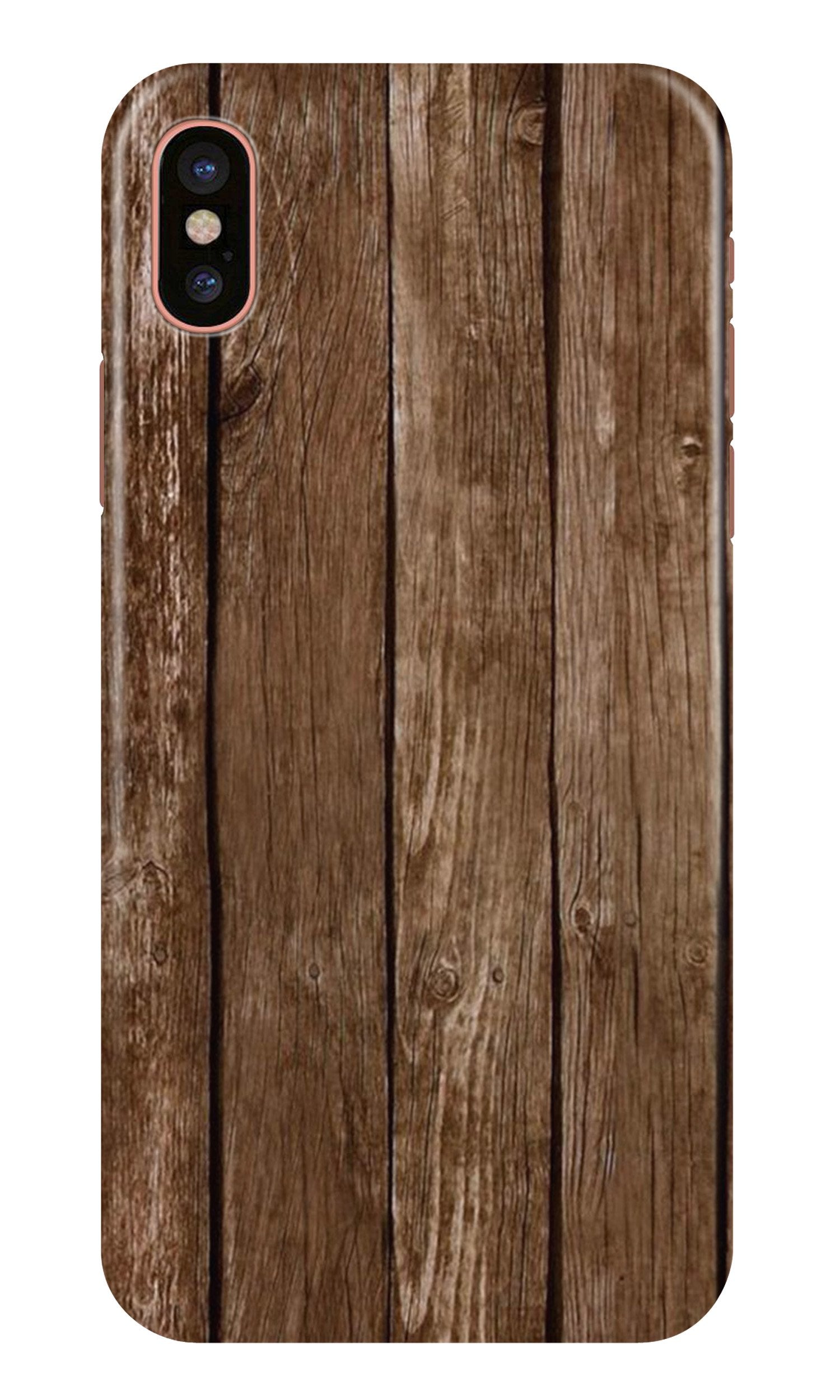 Wooden Look Case for iPhone X  (Design - 112)