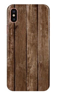 Wooden Look Mobile Back Case for iPhone X  (Design - 112)