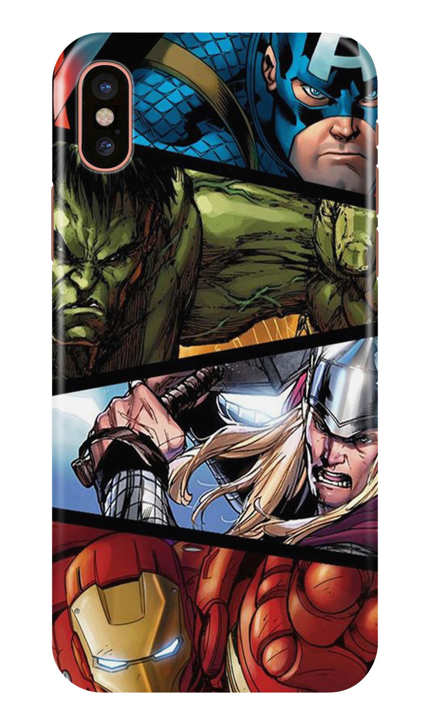 Avengers Superhero Case for iPhone X  (Design - 124)