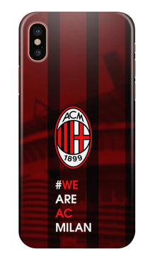 AC Milan Mobile Back Case for iPhone X  (Design - 155)