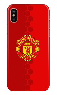 Manchester United Mobile Back Case for iPhone X  (Design - 157)