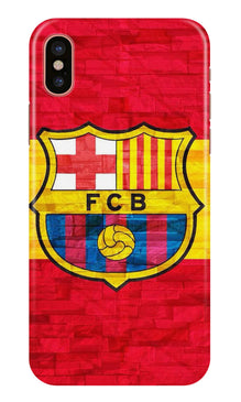 FCB Football Mobile Back Case for iPhone X  (Design - 174)