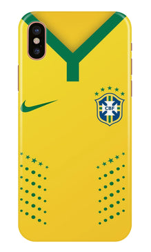 Brazil Mobile Back Case for iPhone X  (Design - 176)