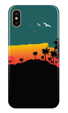 Sky Trees Mobile Back Case for iPhone X (Design - 191)
