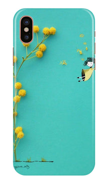 Flowers Girl Mobile Back Case for iPhone X (Design - 216)