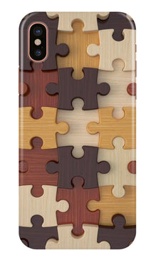 Puzzle Pattern Mobile Back Case for iPhone X (Design - 217)