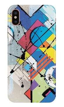 Modern Art Mobile Back Case for iPhone X (Design - 235)