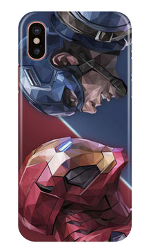 Ironman Captain America Mobile Back Case for iPhone X (Design - 245)