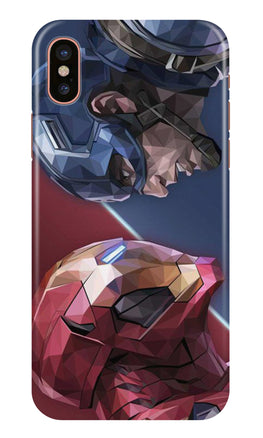 Ironman Captain America Case for iPhone X (Design No. 245)