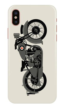 MotorCycle Mobile Back Case for iPhone X (Design - 259)