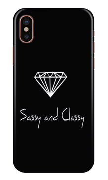 Sassy and Classy Mobile Back Case for iPhone X (Design - 264)
