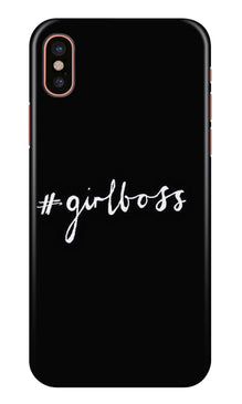 #GirlBoss Mobile Back Case for iPhone X (Design - 266)
