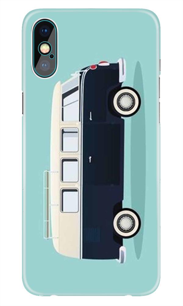 Travel Bus Mobile Back Case for iPhone X  (Design - 379)