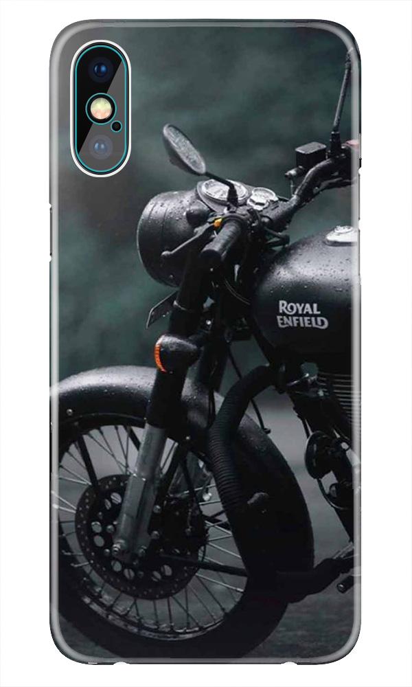 Royal Enfield Mobile Back Case for iPhone X  (Design - 380)