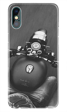 Royal Enfield Mobile Back Case for iPhone X  (Design - 382)