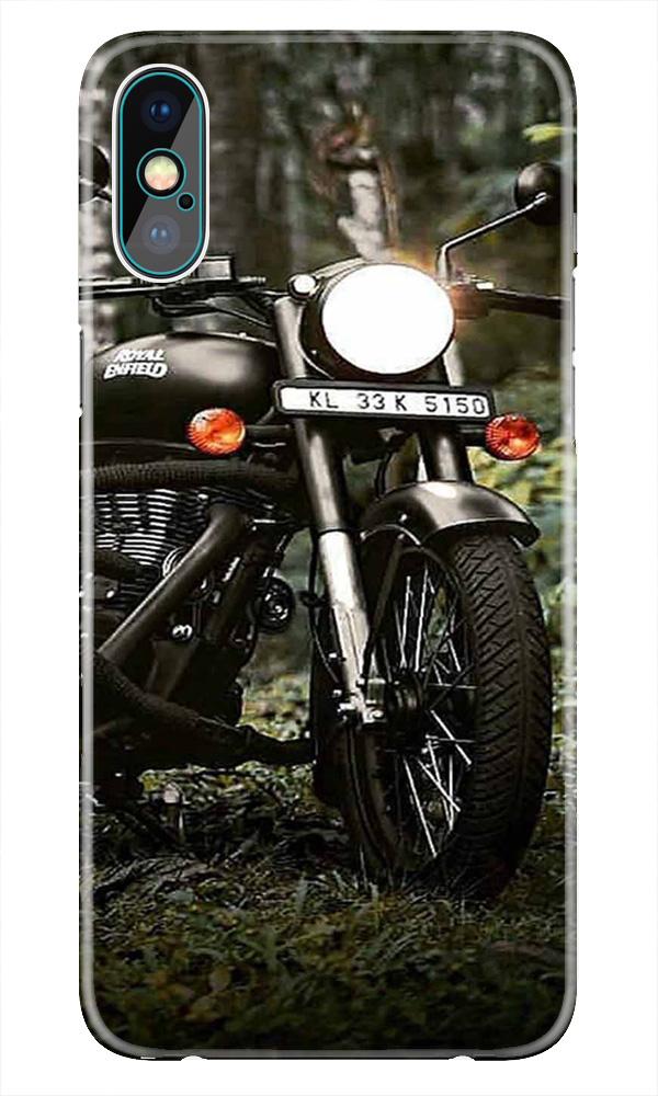 Royal Enfield Mobile Back Case for iPhone X  (Design - 384)