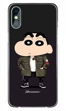 Shin Chan Mobile Back Case for iPhone X  (Design - 391)