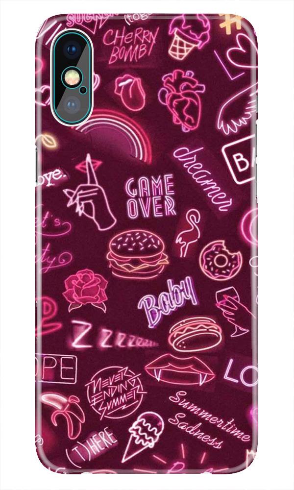 Party Theme Mobile Back Case for iPhone X  (Design - 392)