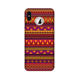 Zigzag line pattern2 Case for iPhone X logo cut