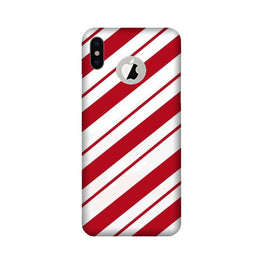 Red White Case for iPhone X logo cut