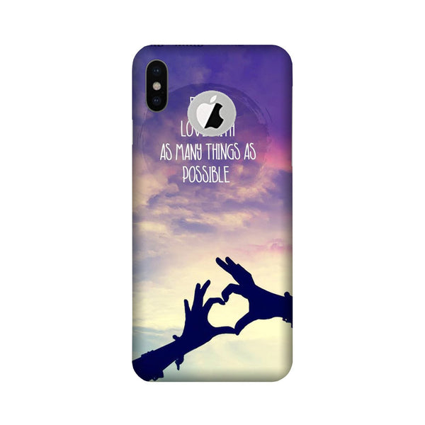 Fall in love Case for iPhone X logo cut