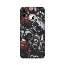Cameras Mobile Back Case for iPhone X logo cut (Design - 57)