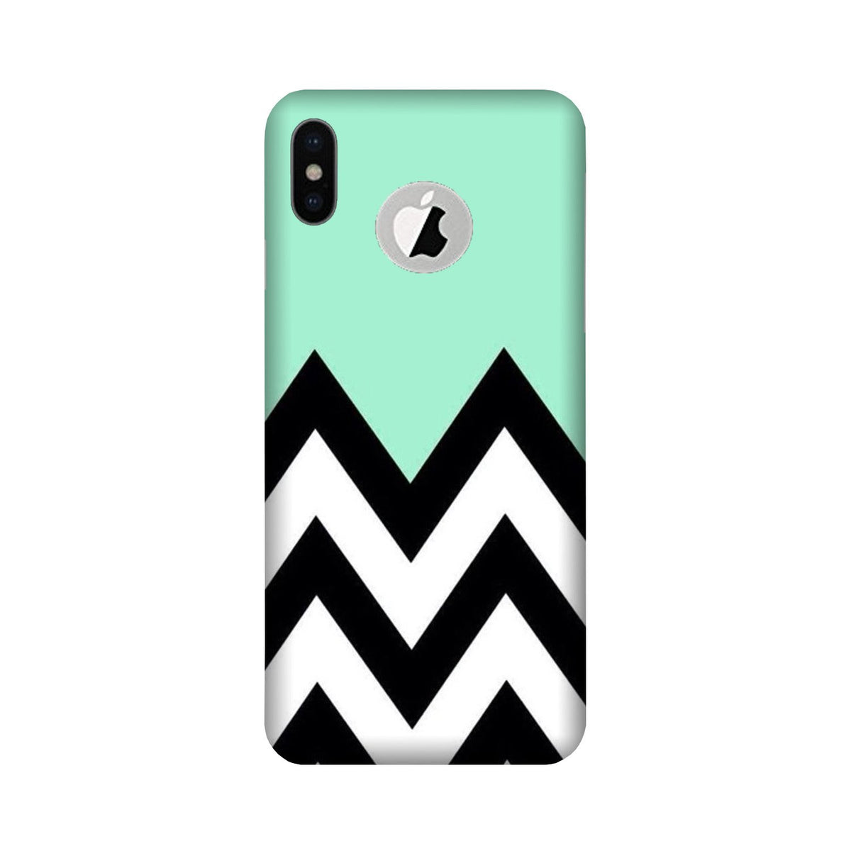 Pattern Case for iPhone X logo cut