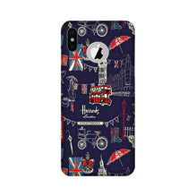 Love London Mobile Back Case for iPhone X logo cut (Design - 75)